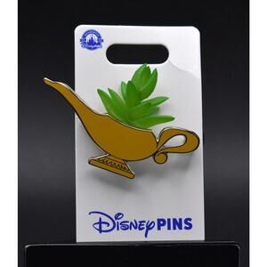 Disney Genie Lamp Succulent Aladdin Plastic Plant Jasmine Pin (C2)
